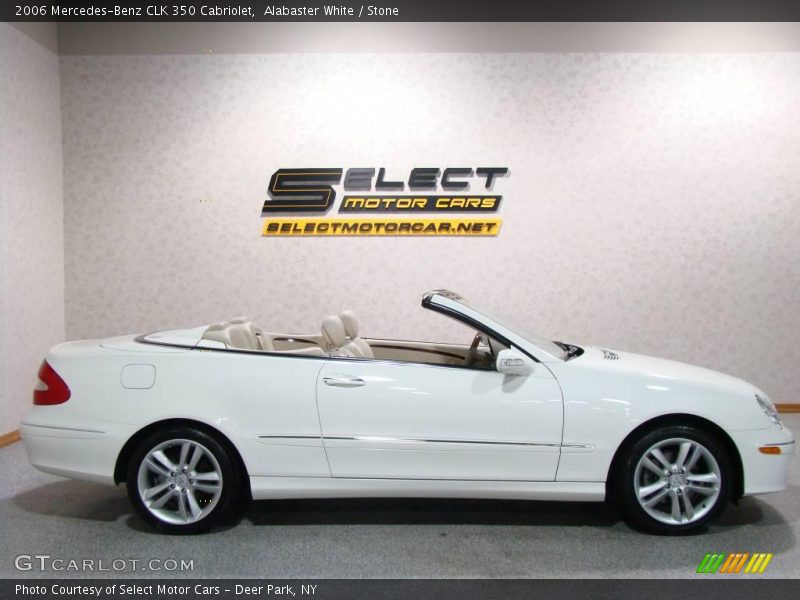 Alabaster White / Stone 2006 Mercedes-Benz CLK 350 Cabriolet