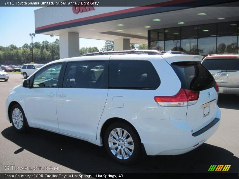 Super White / Light Gray 2011 Toyota Sienna Limited