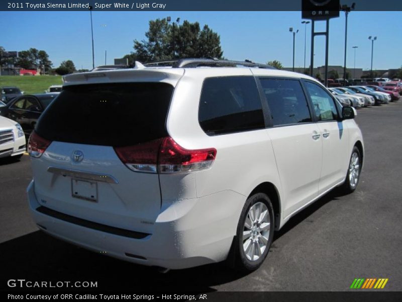 Super White / Light Gray 2011 Toyota Sienna Limited