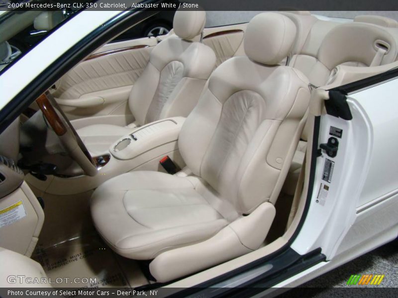 Alabaster White / Stone 2006 Mercedes-Benz CLK 350 Cabriolet