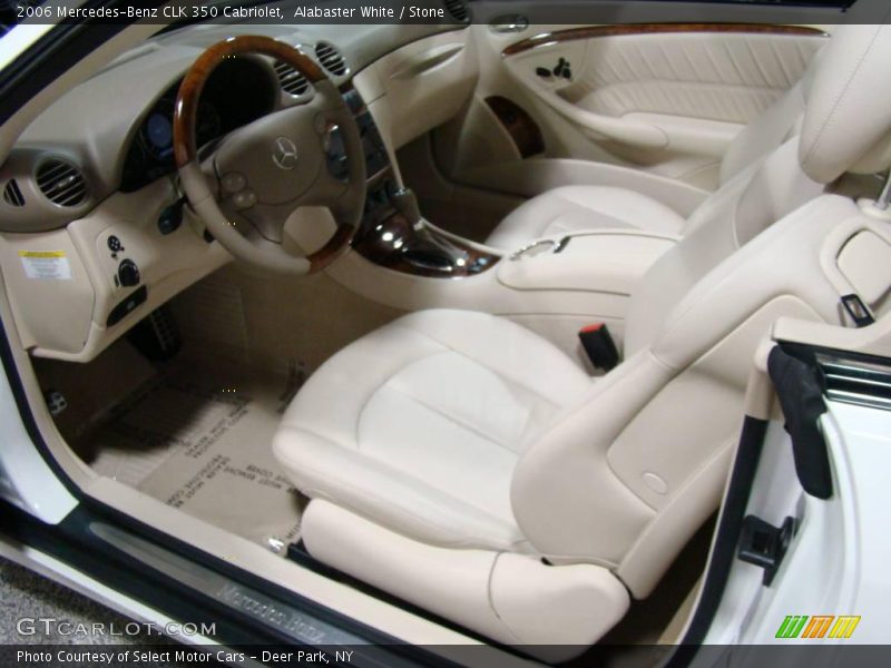 Alabaster White / Stone 2006 Mercedes-Benz CLK 350 Cabriolet