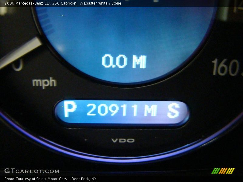 Alabaster White / Stone 2006 Mercedes-Benz CLK 350 Cabriolet