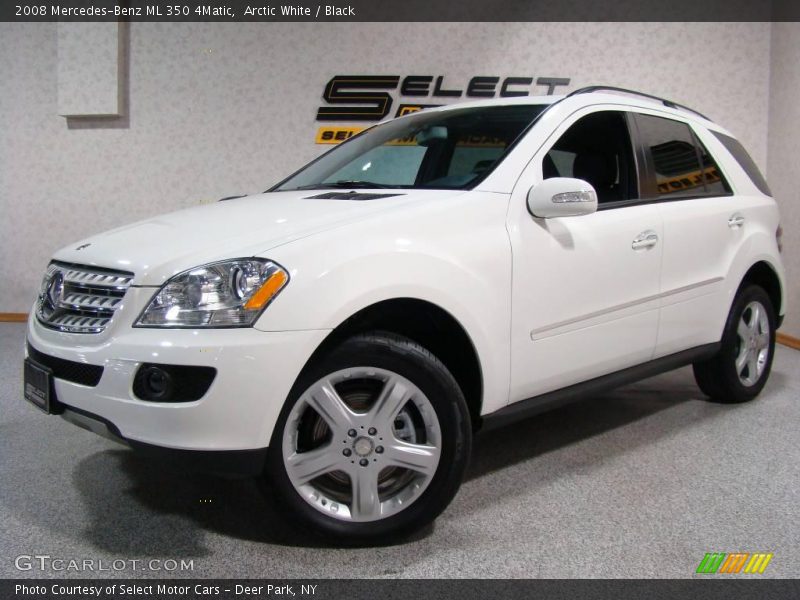 Arctic White / Black 2008 Mercedes-Benz ML 350 4Matic