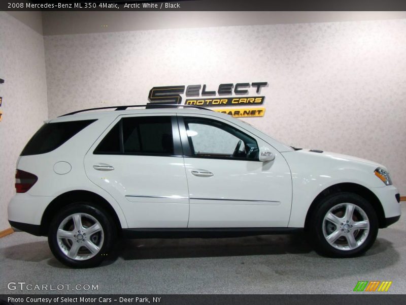 Arctic White / Black 2008 Mercedes-Benz ML 350 4Matic