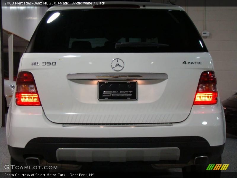 Arctic White / Black 2008 Mercedes-Benz ML 350 4Matic
