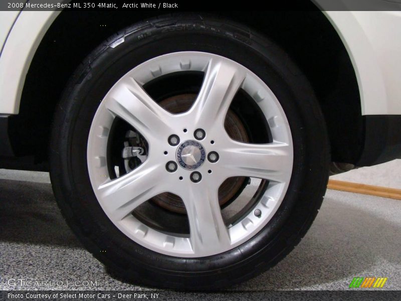 Arctic White / Black 2008 Mercedes-Benz ML 350 4Matic