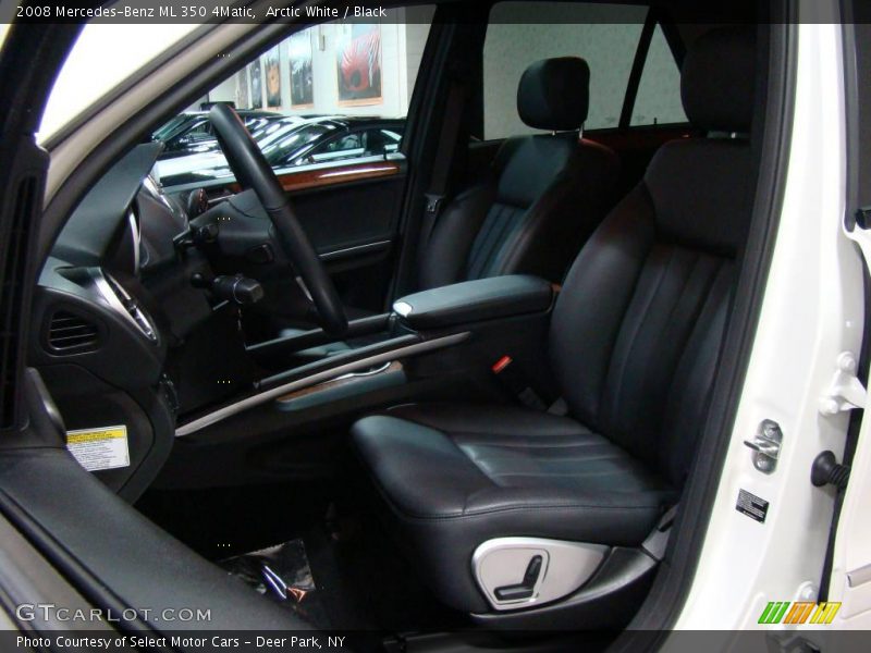 Arctic White / Black 2008 Mercedes-Benz ML 350 4Matic