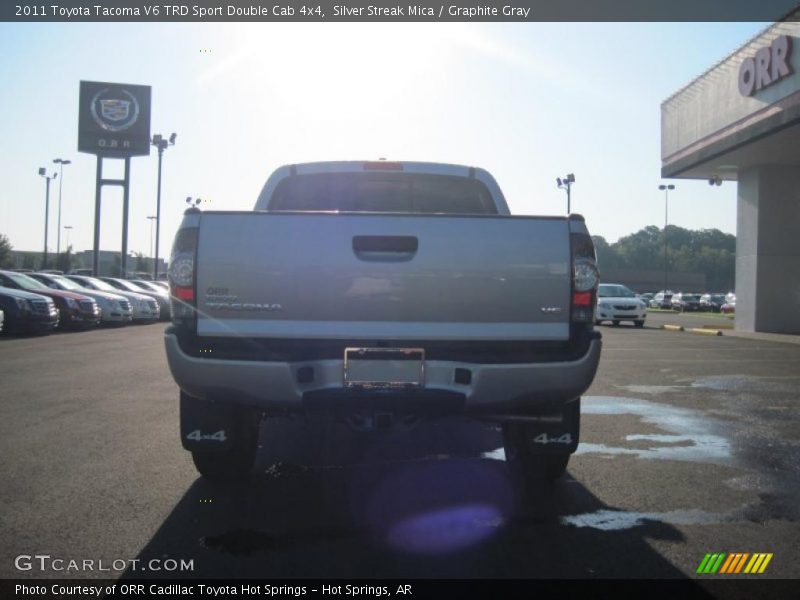 Silver Streak Mica / Graphite Gray 2011 Toyota Tacoma V6 TRD Sport Double Cab 4x4