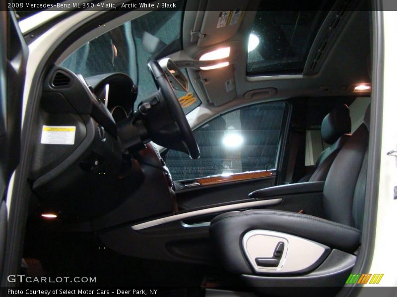 Arctic White / Black 2008 Mercedes-Benz ML 350 4Matic