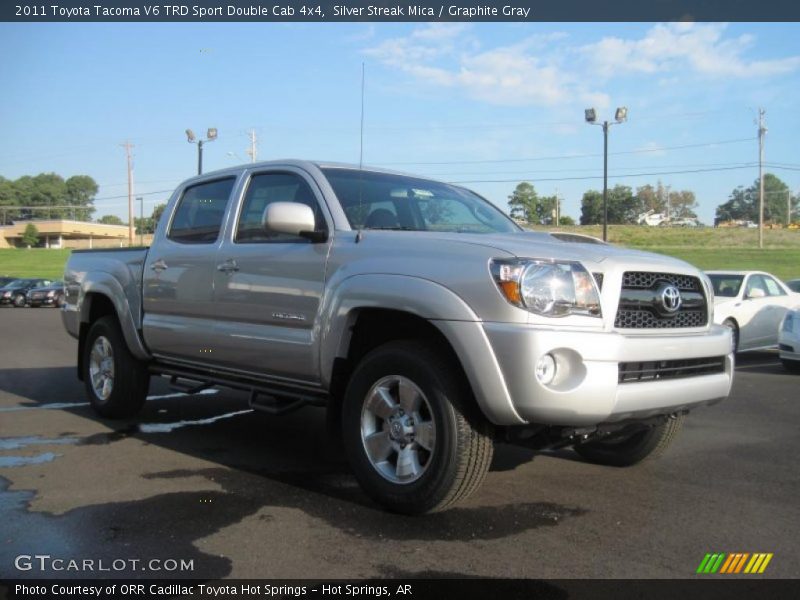 Silver Streak Mica / Graphite Gray 2011 Toyota Tacoma V6 TRD Sport Double Cab 4x4