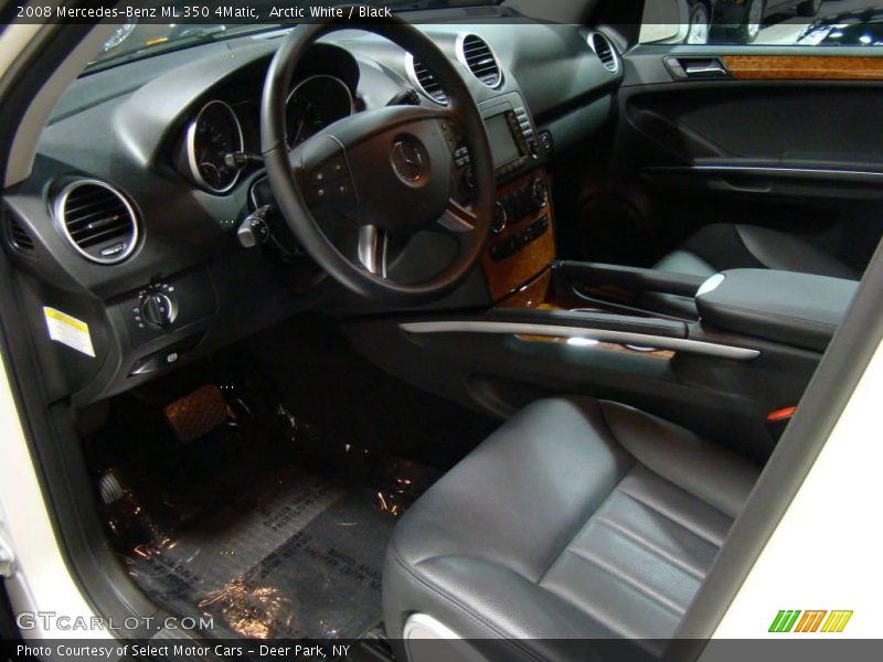 Arctic White / Black 2008 Mercedes-Benz ML 350 4Matic