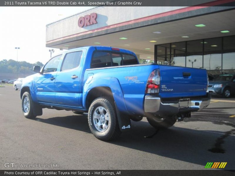 Speedway Blue / Graphite Gray 2011 Toyota Tacoma V6 TRD Double Cab 4x4