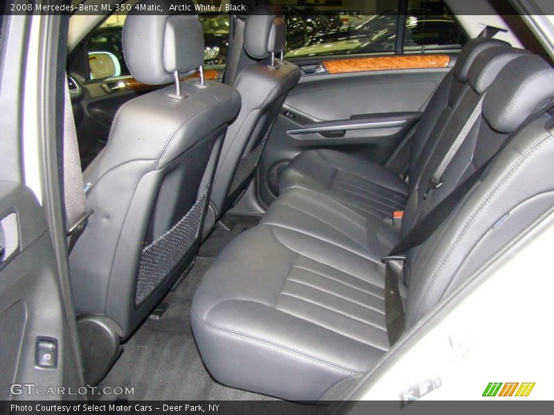 Arctic White / Black 2008 Mercedes-Benz ML 350 4Matic