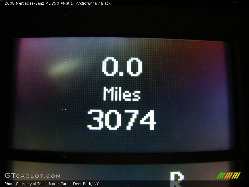 Arctic White / Black 2008 Mercedes-Benz ML 350 4Matic
