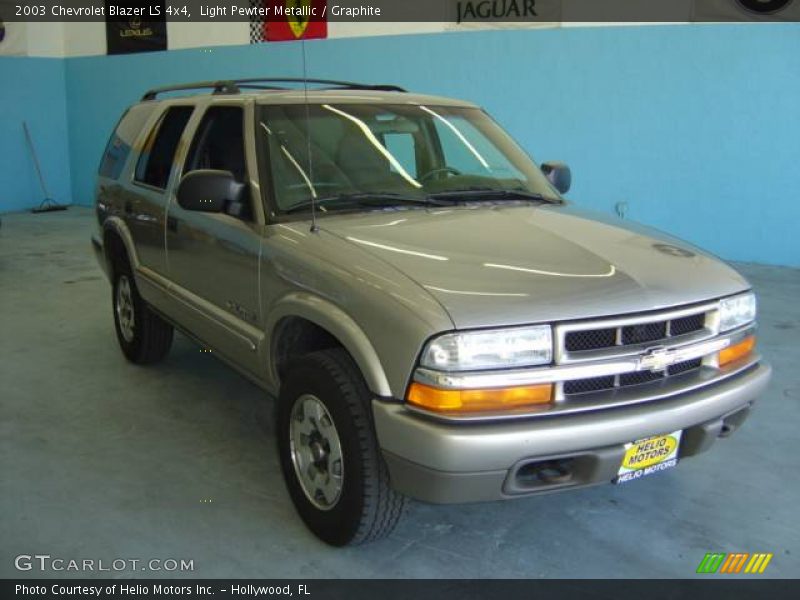 Light Pewter Metallic / Graphite 2003 Chevrolet Blazer LS 4x4