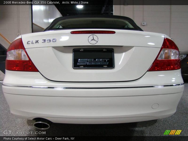 Arctic White / Stone 2008 Mercedes-Benz CLK 350 Cabriolet