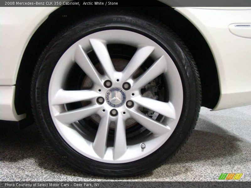 Arctic White / Stone 2008 Mercedes-Benz CLK 350 Cabriolet