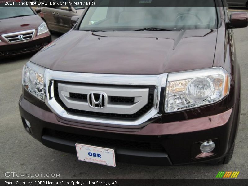 Dark Cherry Pearl / Beige 2011 Honda Pilot EX-L