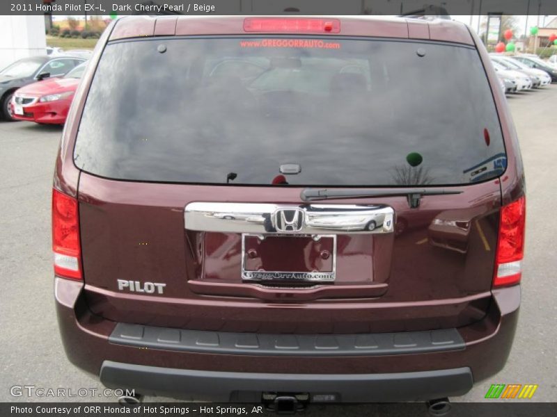 Dark Cherry Pearl / Beige 2011 Honda Pilot EX-L