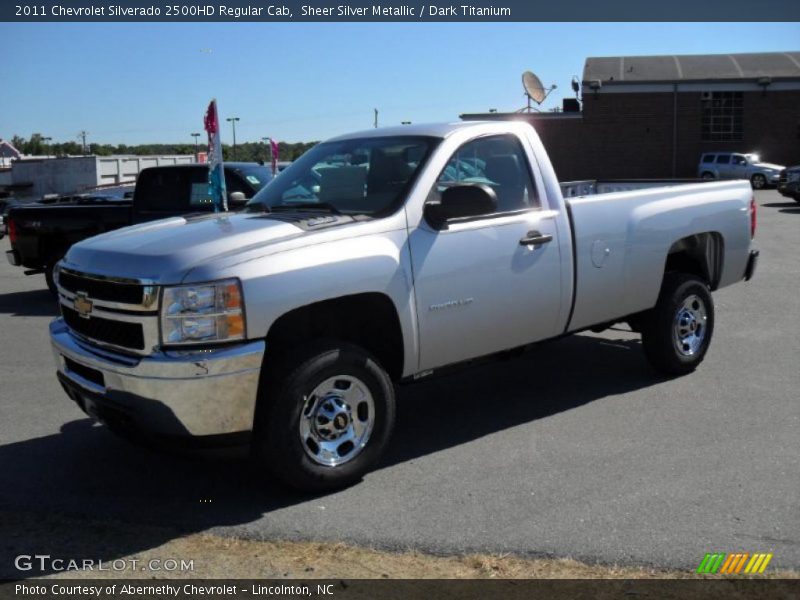 Sheer Silver Metallic / Dark Titanium 2011 Chevrolet Silverado 2500HD Regular Cab