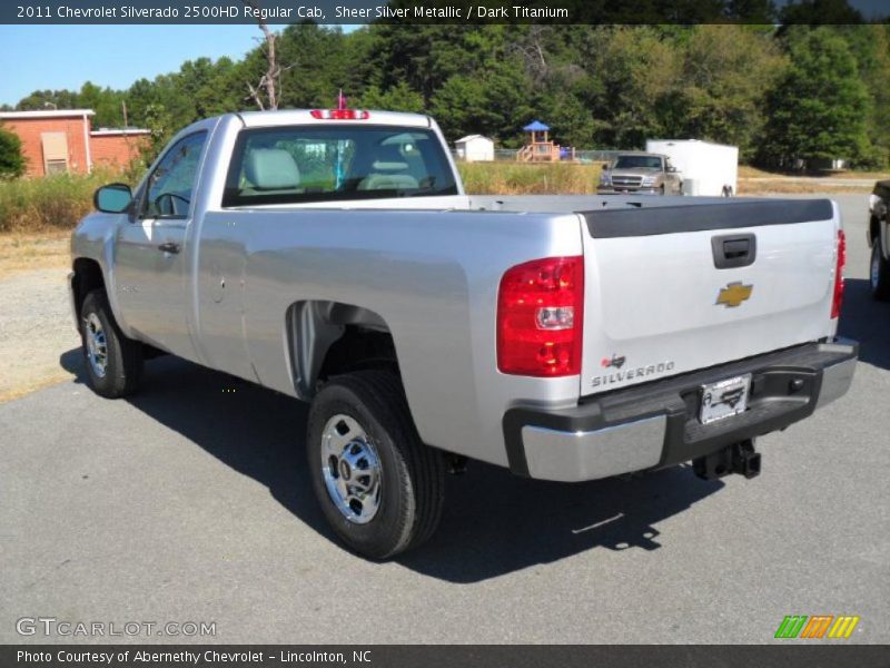 Sheer Silver Metallic / Dark Titanium 2011 Chevrolet Silverado 2500HD Regular Cab