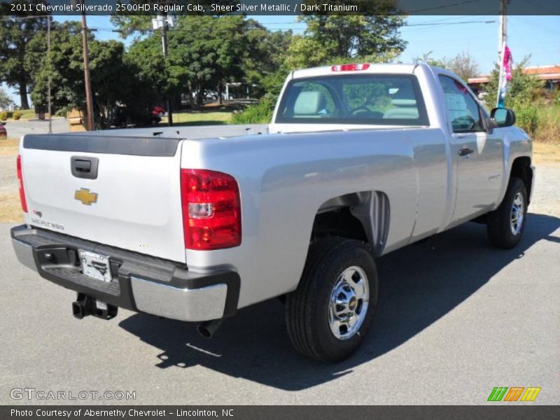 Sheer Silver Metallic / Dark Titanium 2011 Chevrolet Silverado 2500HD Regular Cab