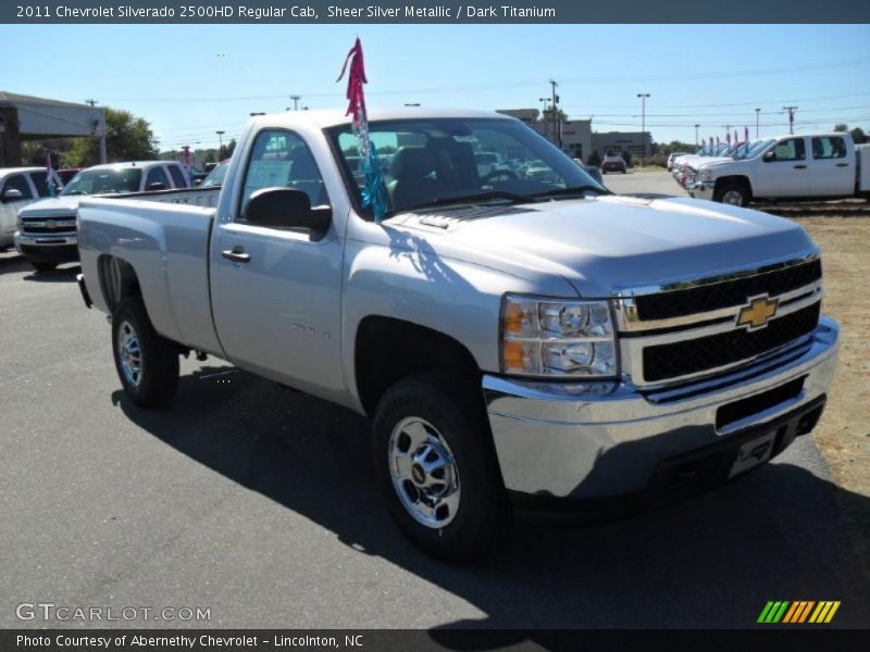 Sheer Silver Metallic / Dark Titanium 2011 Chevrolet Silverado 2500HD Regular Cab