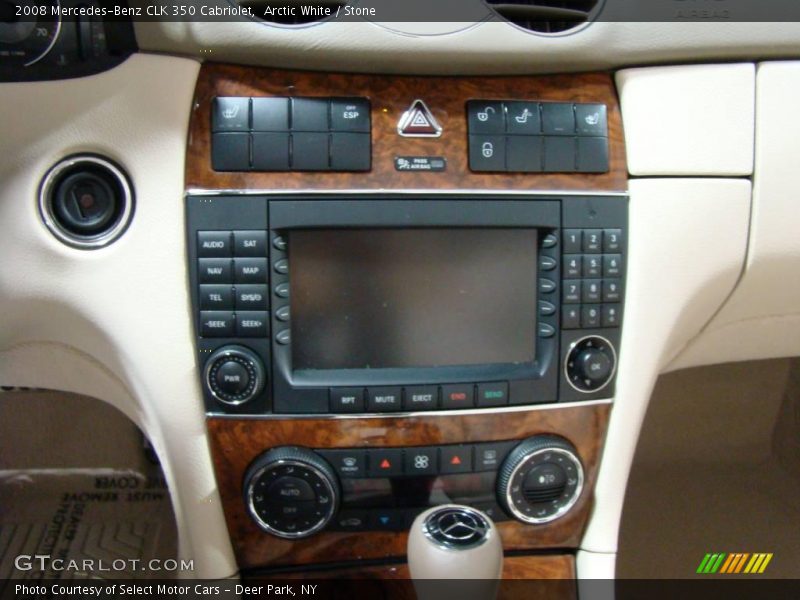Arctic White / Stone 2008 Mercedes-Benz CLK 350 Cabriolet