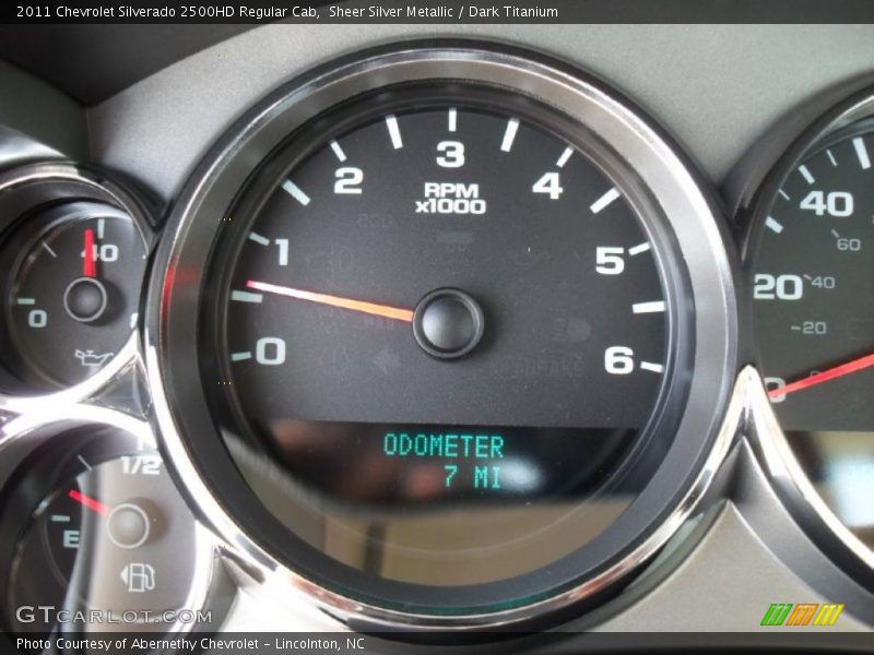 Sheer Silver Metallic / Dark Titanium 2011 Chevrolet Silverado 2500HD Regular Cab