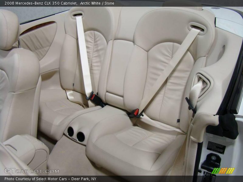 Arctic White / Stone 2008 Mercedes-Benz CLK 350 Cabriolet