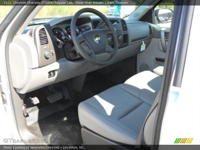 Sheer Silver Metallic / Dark Titanium 2011 Chevrolet Silverado 2500HD Regular Cab
