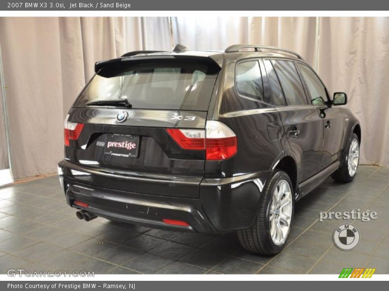 Jet Black / Sand Beige 2007 BMW X3 3.0si