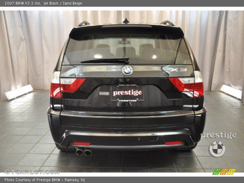 Jet Black / Sand Beige 2007 BMW X3 3.0si