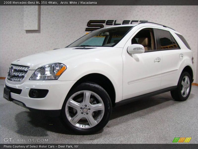 Arctic White / Macadamia 2008 Mercedes-Benz ML 350 4Matic