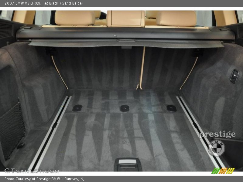 Jet Black / Sand Beige 2007 BMW X3 3.0si
