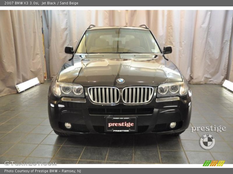 Jet Black / Sand Beige 2007 BMW X3 3.0si