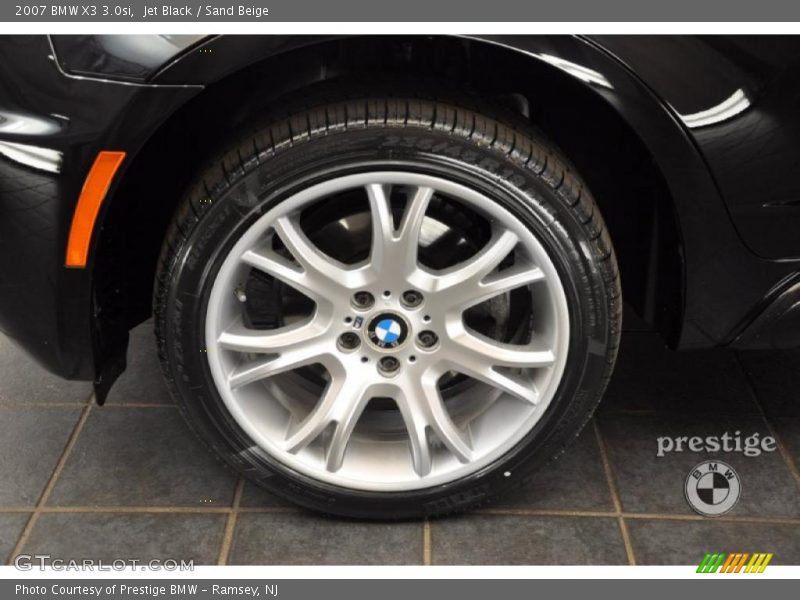 Jet Black / Sand Beige 2007 BMW X3 3.0si