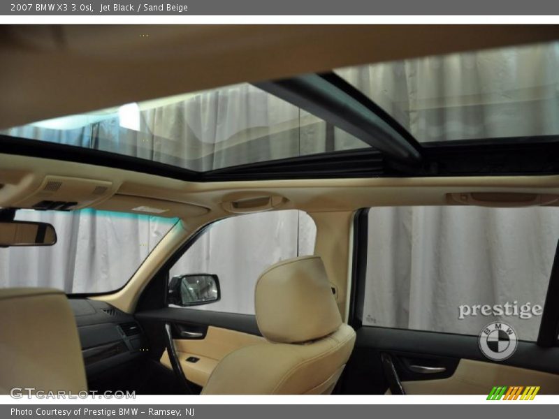 Jet Black / Sand Beige 2007 BMW X3 3.0si