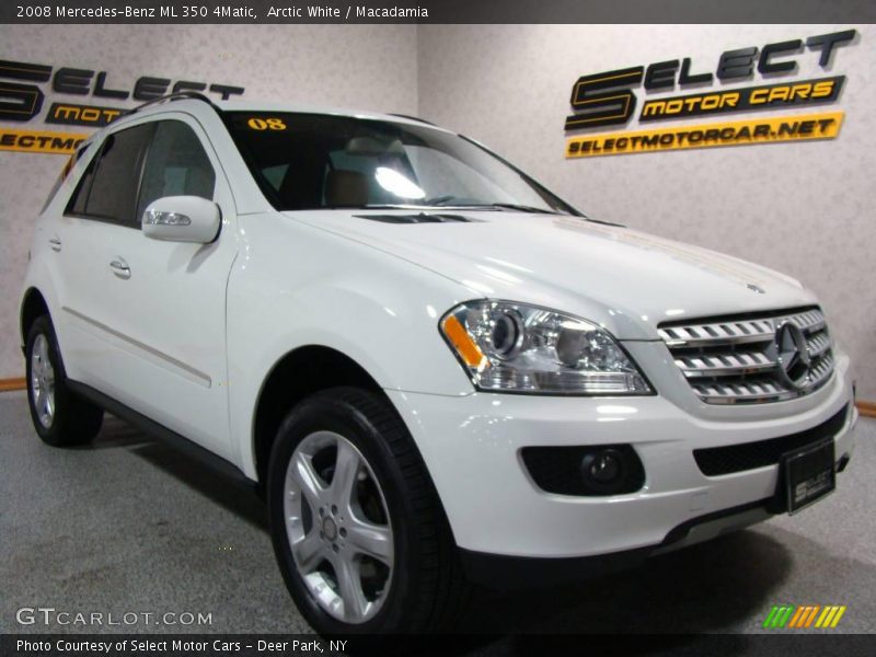 Arctic White / Macadamia 2008 Mercedes-Benz ML 350 4Matic