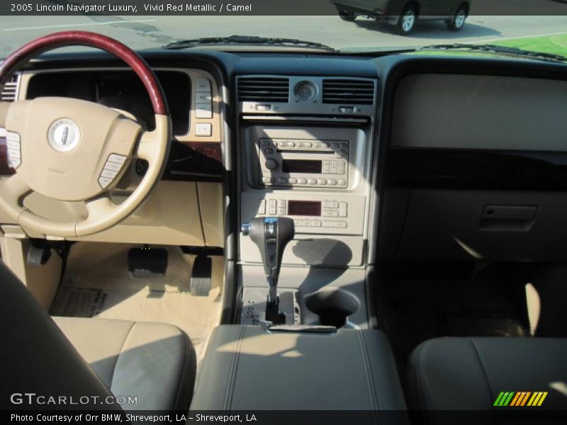 Vivid Red Metallic / Camel 2005 Lincoln Navigator Luxury