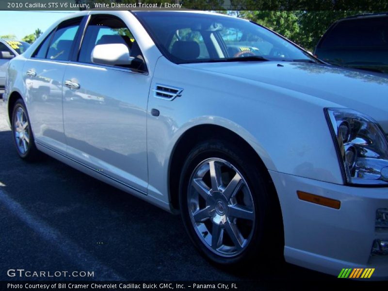 White Diamond Tricoat / Ebony 2010 Cadillac STS V6 Luxury