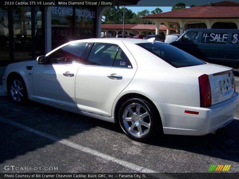 White Diamond Tricoat / Ebony 2010 Cadillac STS V6 Luxury