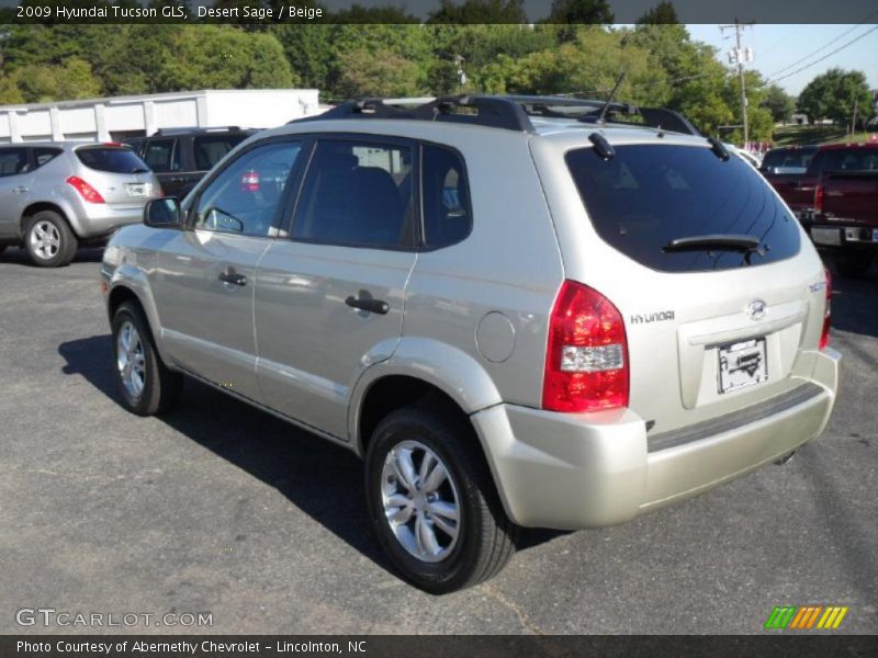 Desert Sage / Beige 2009 Hyundai Tucson GLS