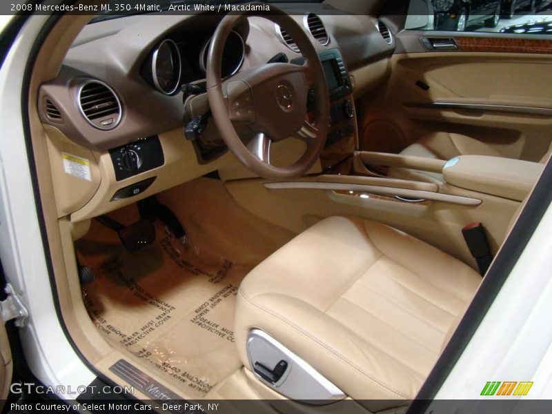 Arctic White / Macadamia 2008 Mercedes-Benz ML 350 4Matic