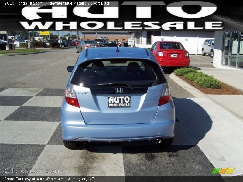 Tidewater Blue Metallic / Sport Black 2010 Honda Fit Sport