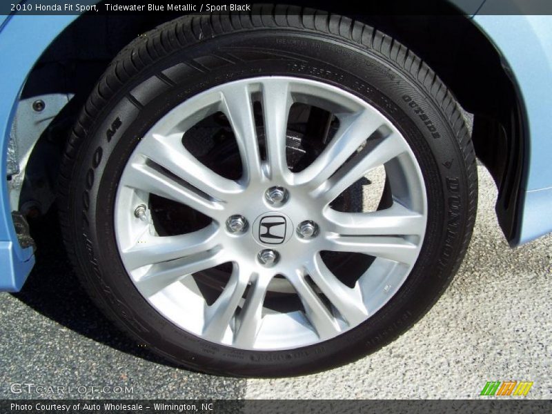 Tidewater Blue Metallic / Sport Black 2010 Honda Fit Sport