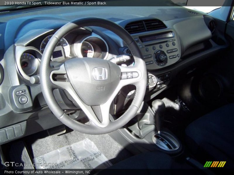 Tidewater Blue Metallic / Sport Black 2010 Honda Fit Sport