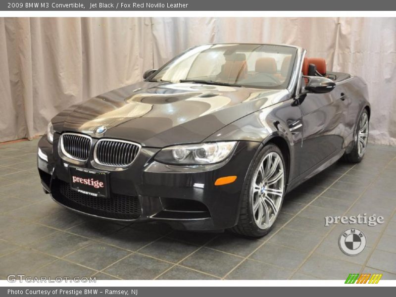 Jet Black / Fox Red Novillo Leather 2009 BMW M3 Convertible