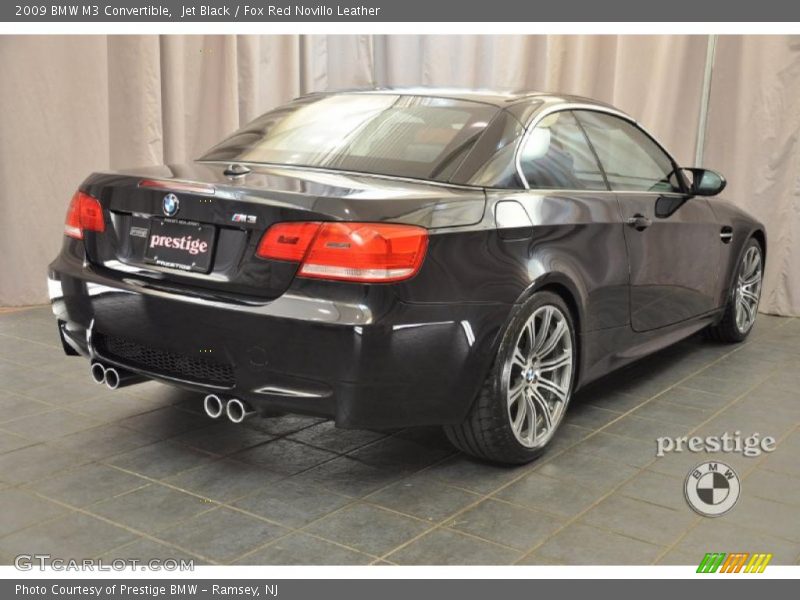 Jet Black / Fox Red Novillo Leather 2009 BMW M3 Convertible