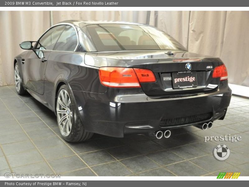 Jet Black / Fox Red Novillo Leather 2009 BMW M3 Convertible